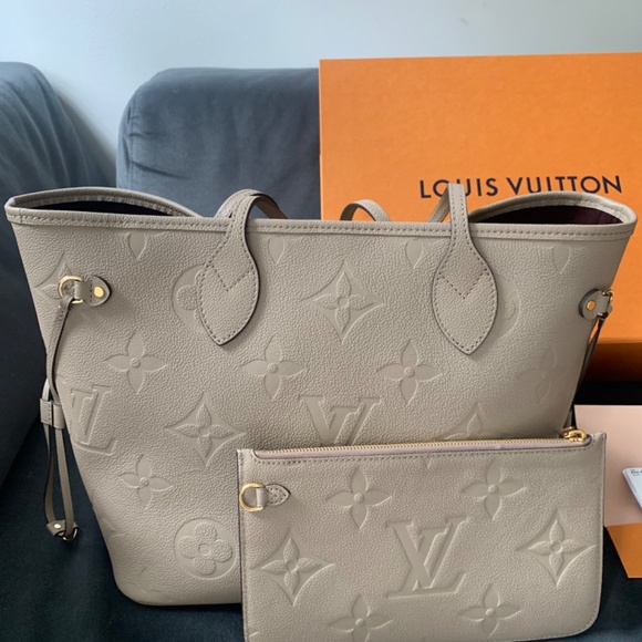 Louis Vuitton Neverfull new in box leather MM bag WITHOUT POUCH - Picture 2 of 10